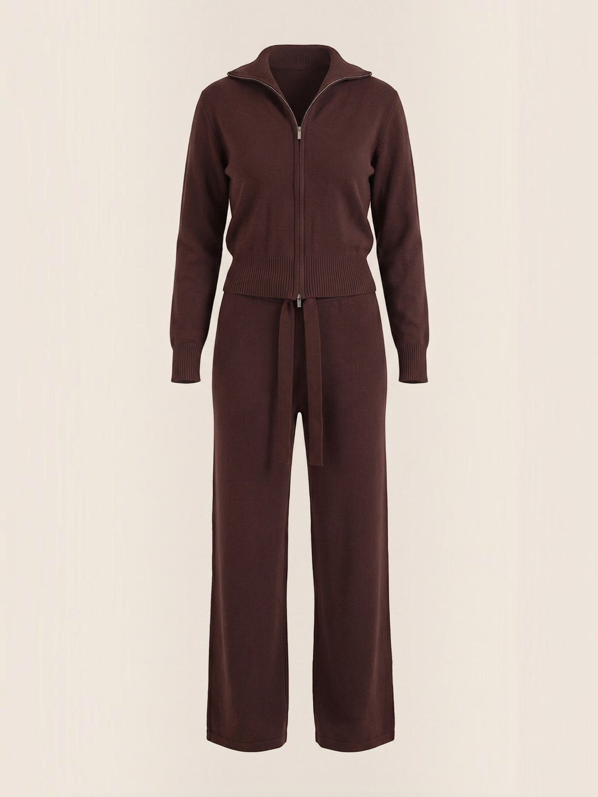 Katherine Zip Cardigan and Wide Pants Co Ord Set