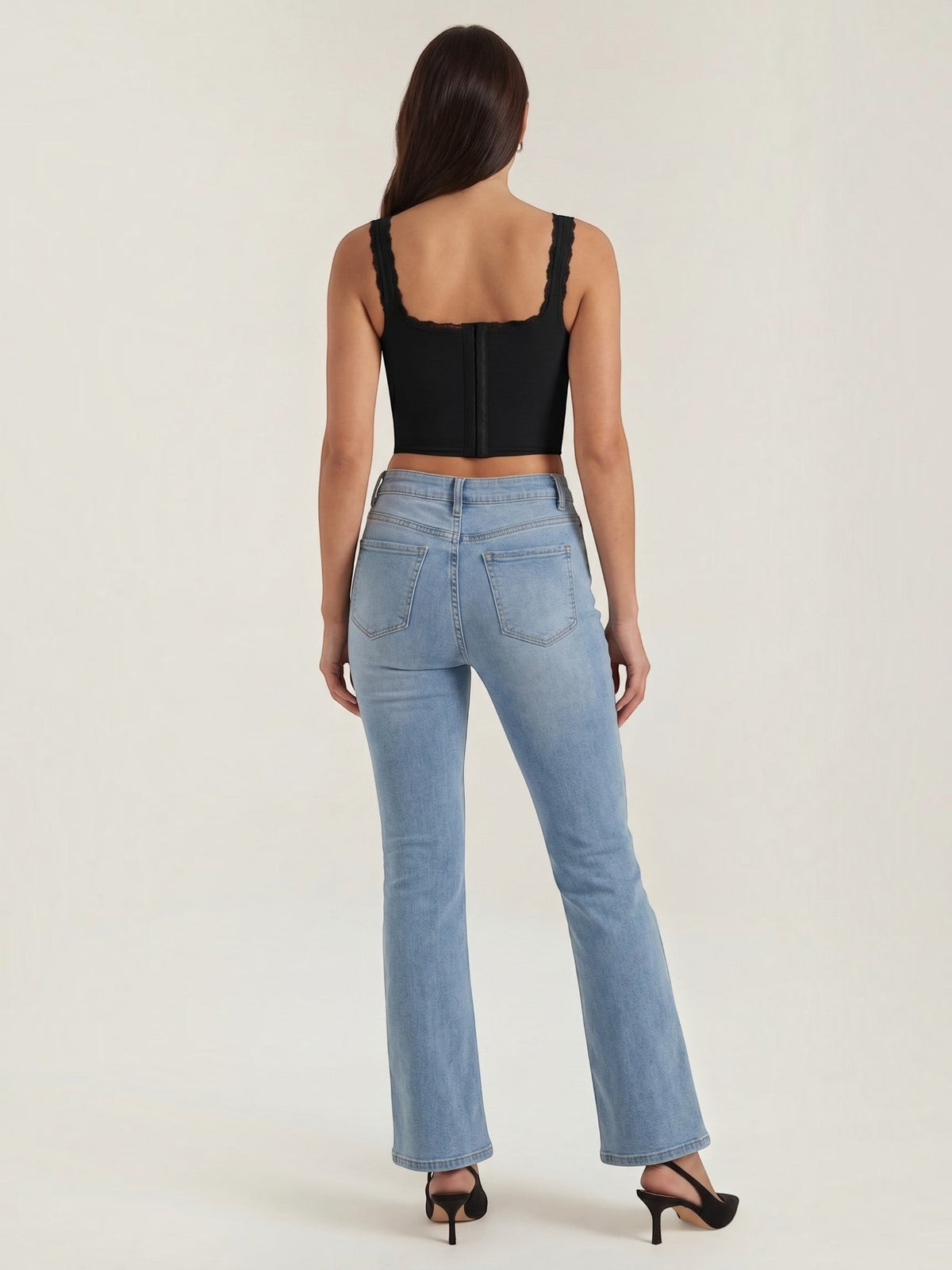 Freya Lace Trim Sweetheart Corset Top