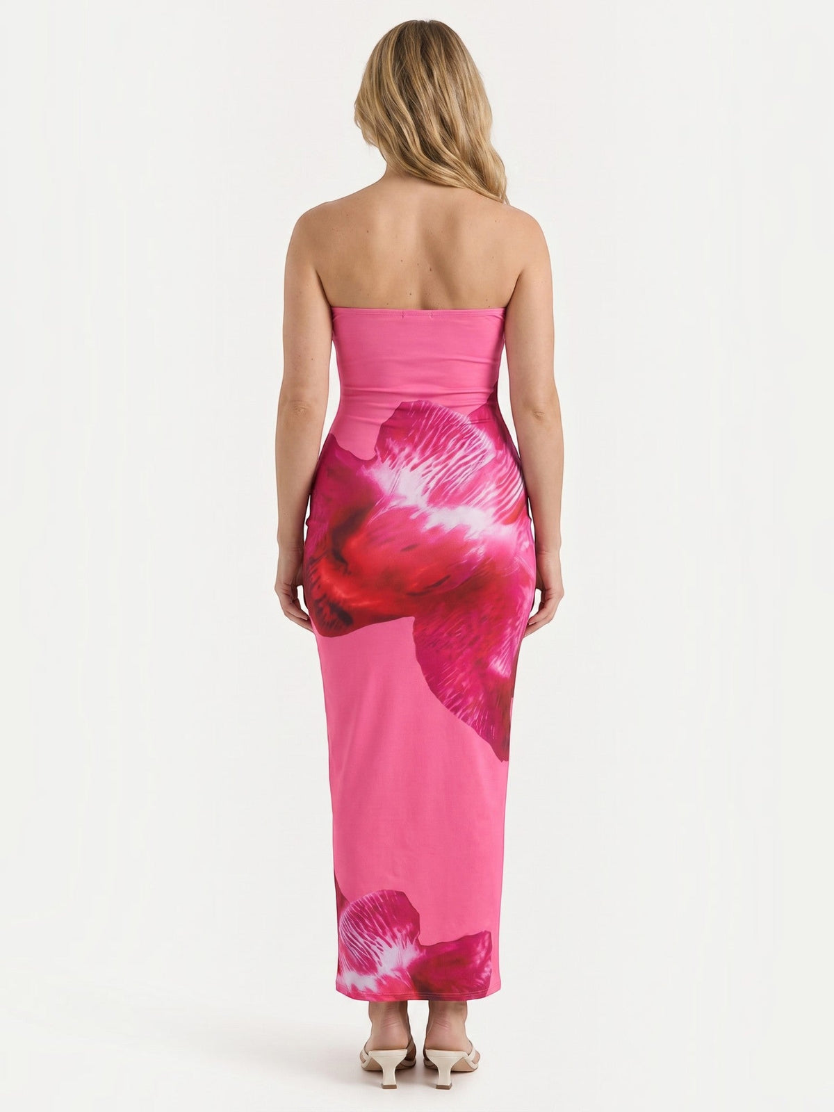 Dena Strapless Floral Bandeau Maxi Dress