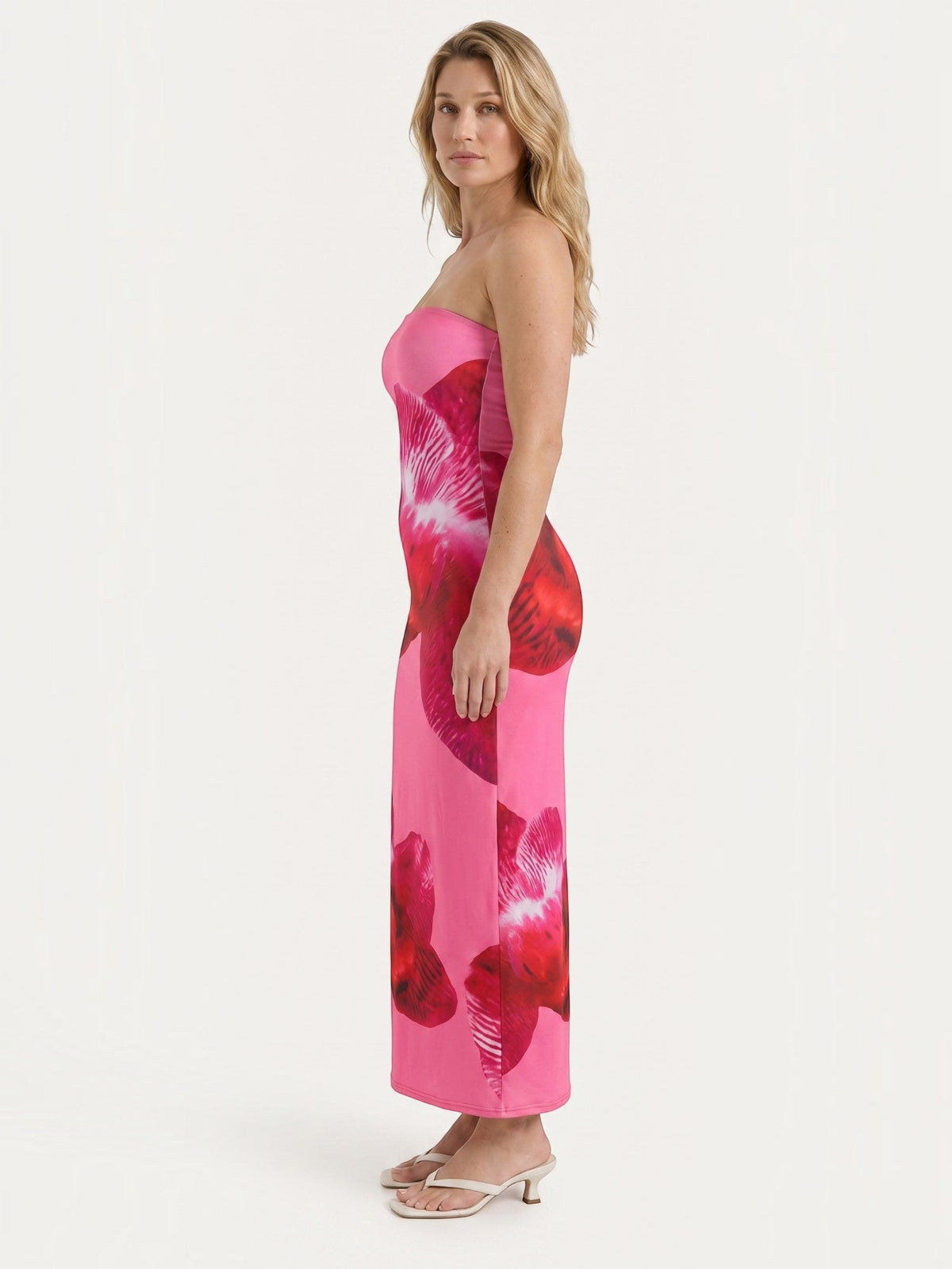 Dena Strapless Floral Bandeau Maxi Dress