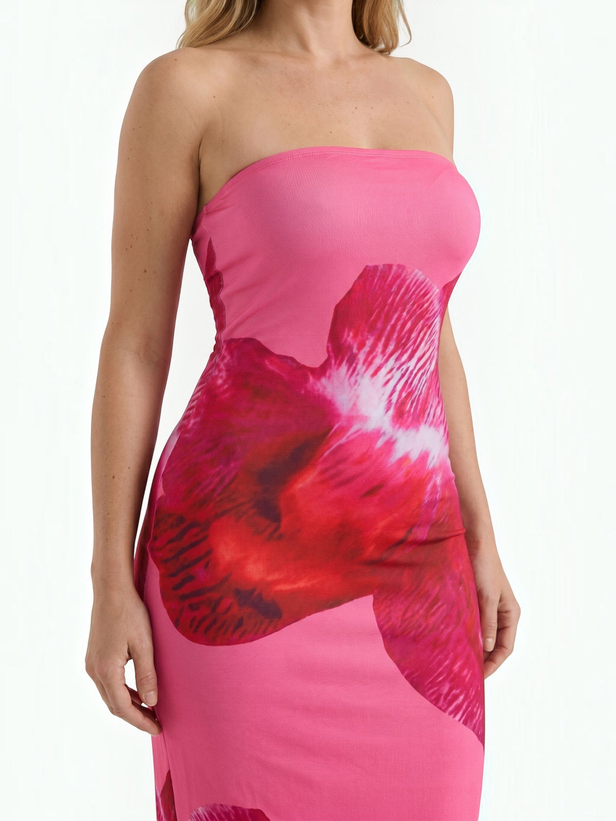 Dena Strapless Floral Bandeau Maxi Dress