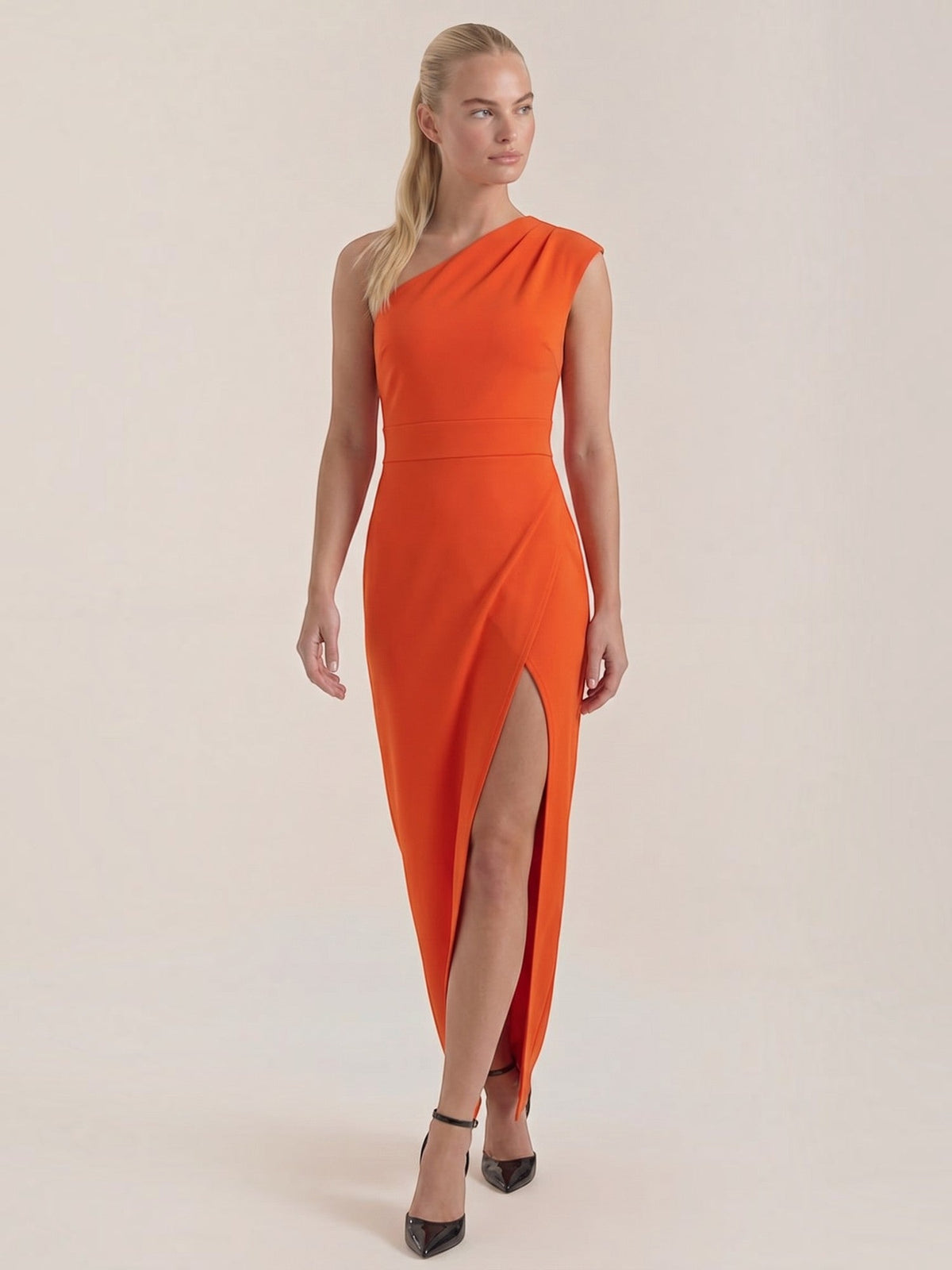Fern One Shoulder Maxi Dress with Slit