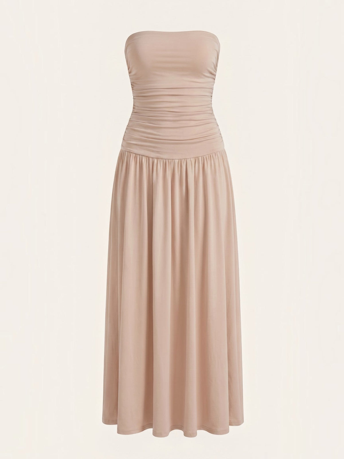 Keira Strapless Drop Waist Maxi Dress