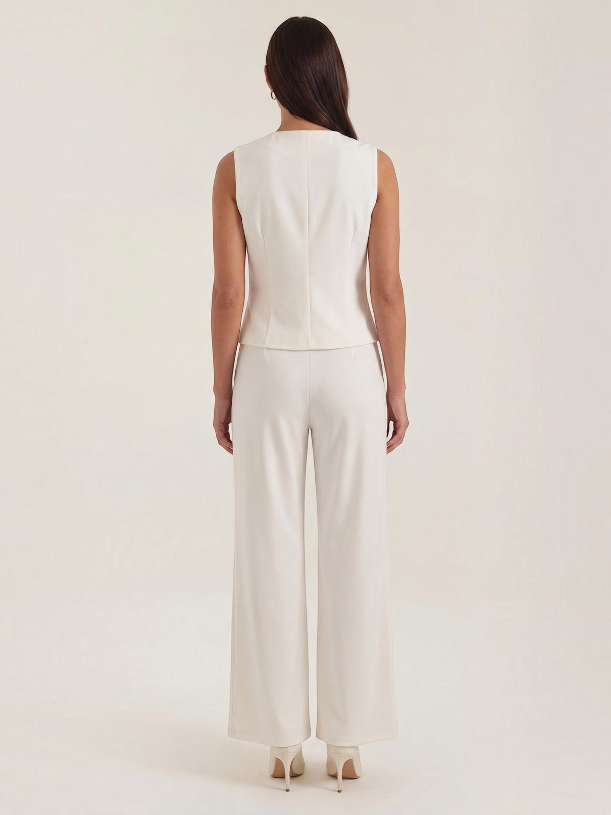 Anita Tailored Vest and Wide Leg Pants Set