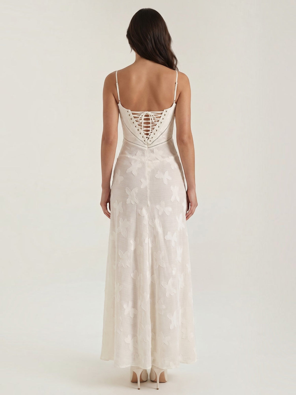 Arabelle Sweetheart Jacquard Maxi Dress