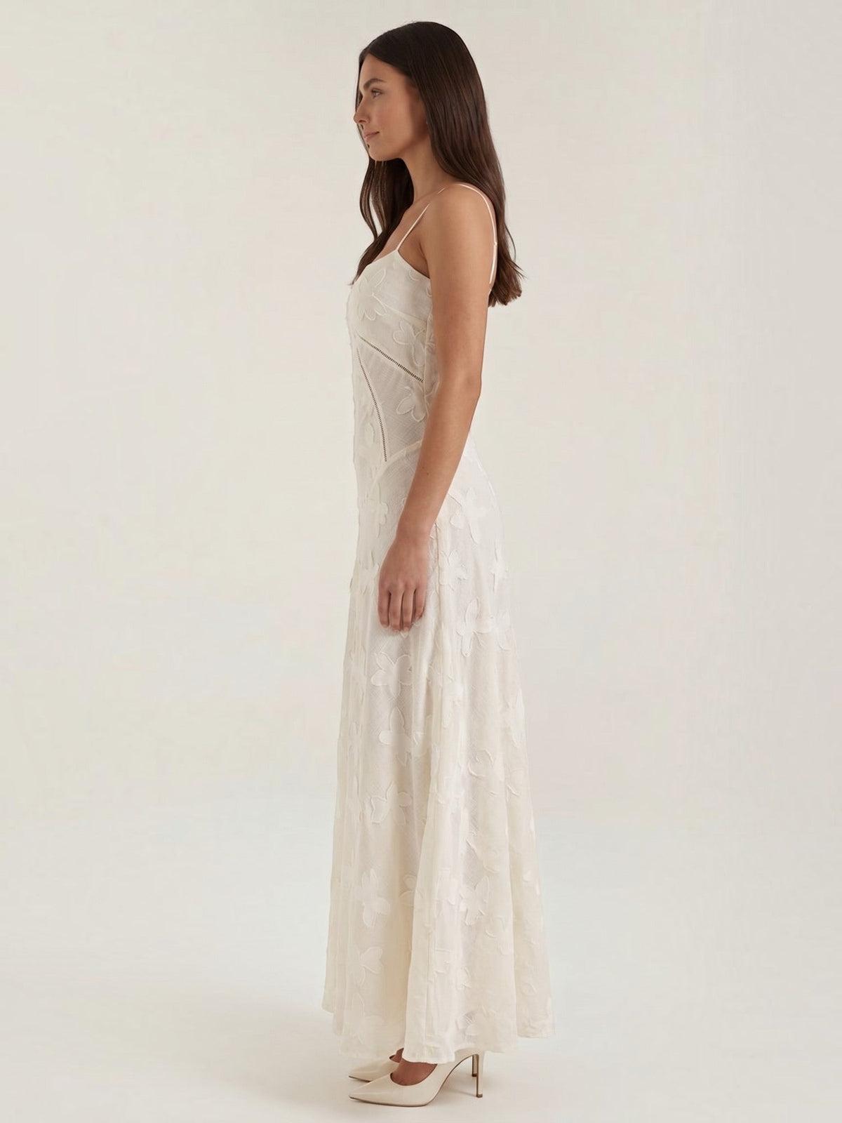 Arabelle Sweetheart Jacquard Maxi Dress