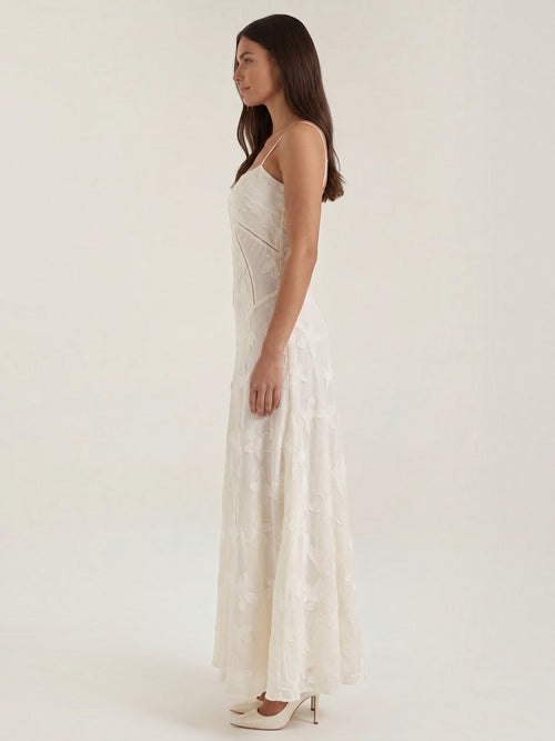 Arabelle Sweetheart Jacquard Maxi Dress