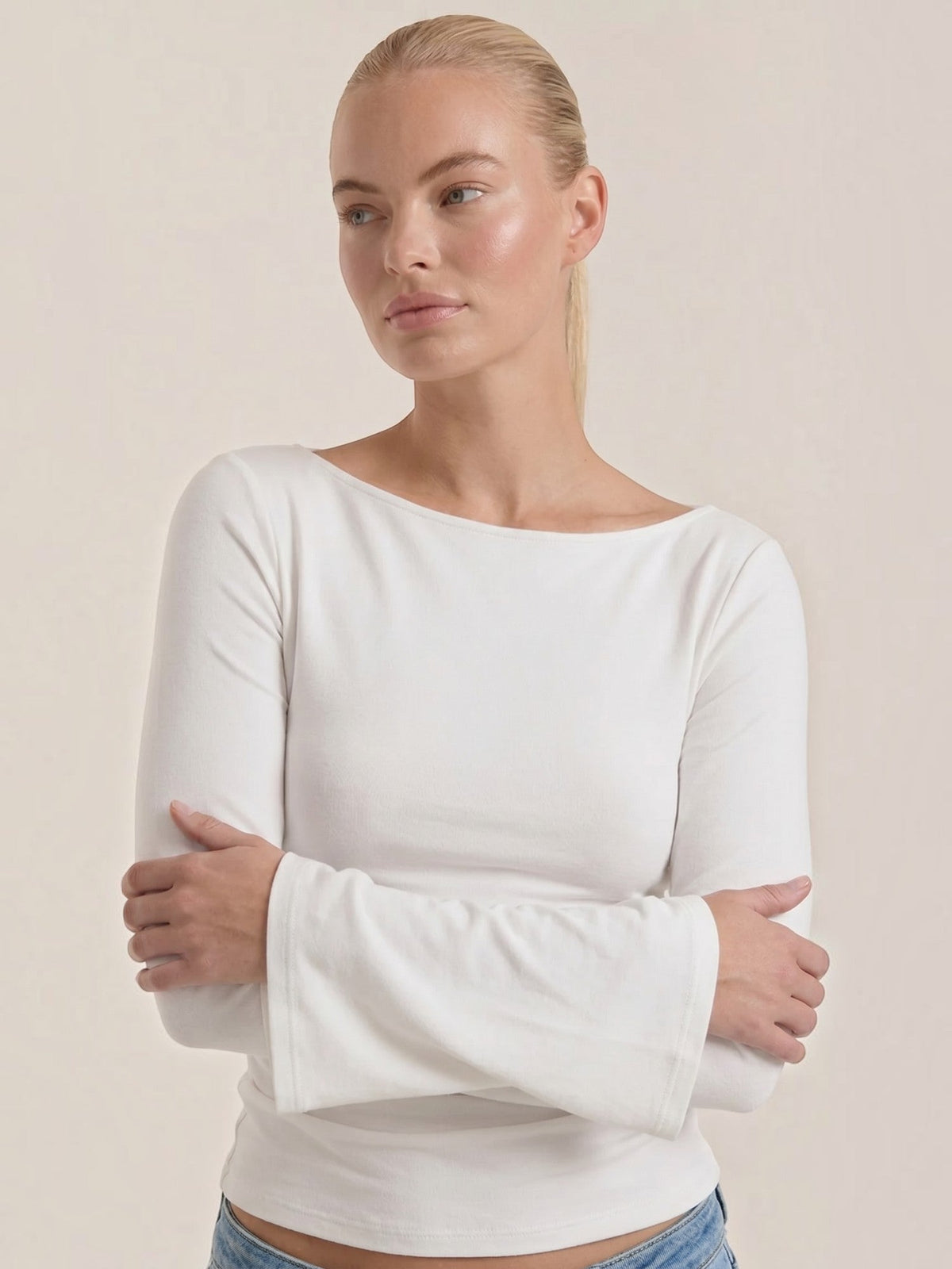 Leona Flared Trumpet Sleeve Top