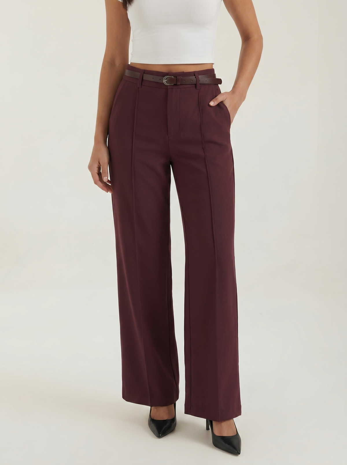 Bertha High Waisted Wide Leg Pants