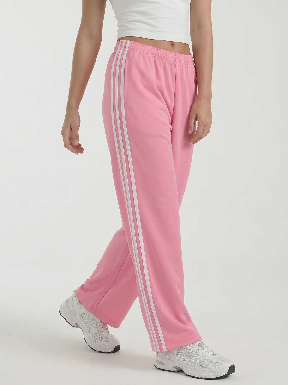 Eileen Side Stripe Wide Leg Joggers