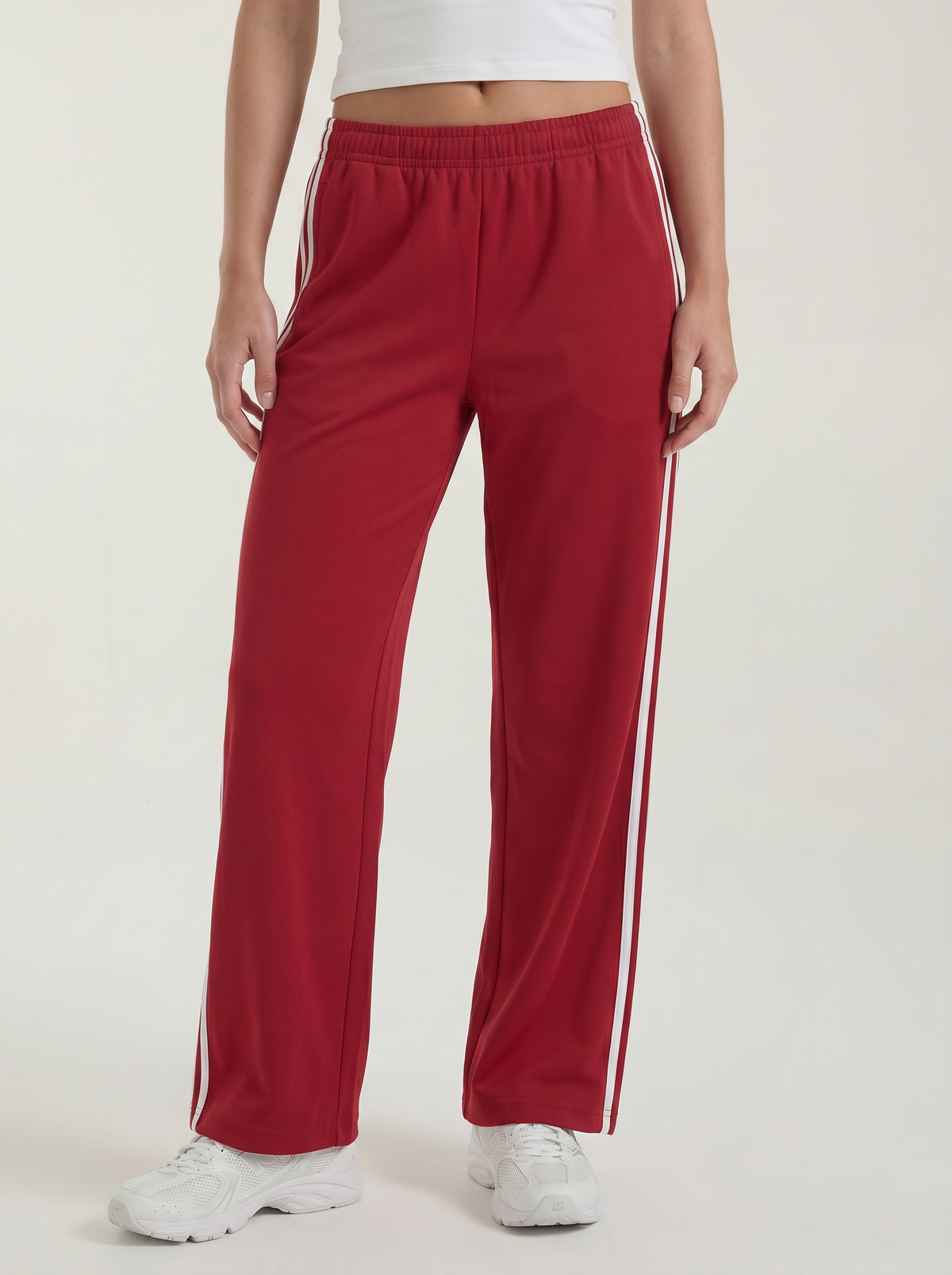Eileen Side Stripe Wide Leg Joggers