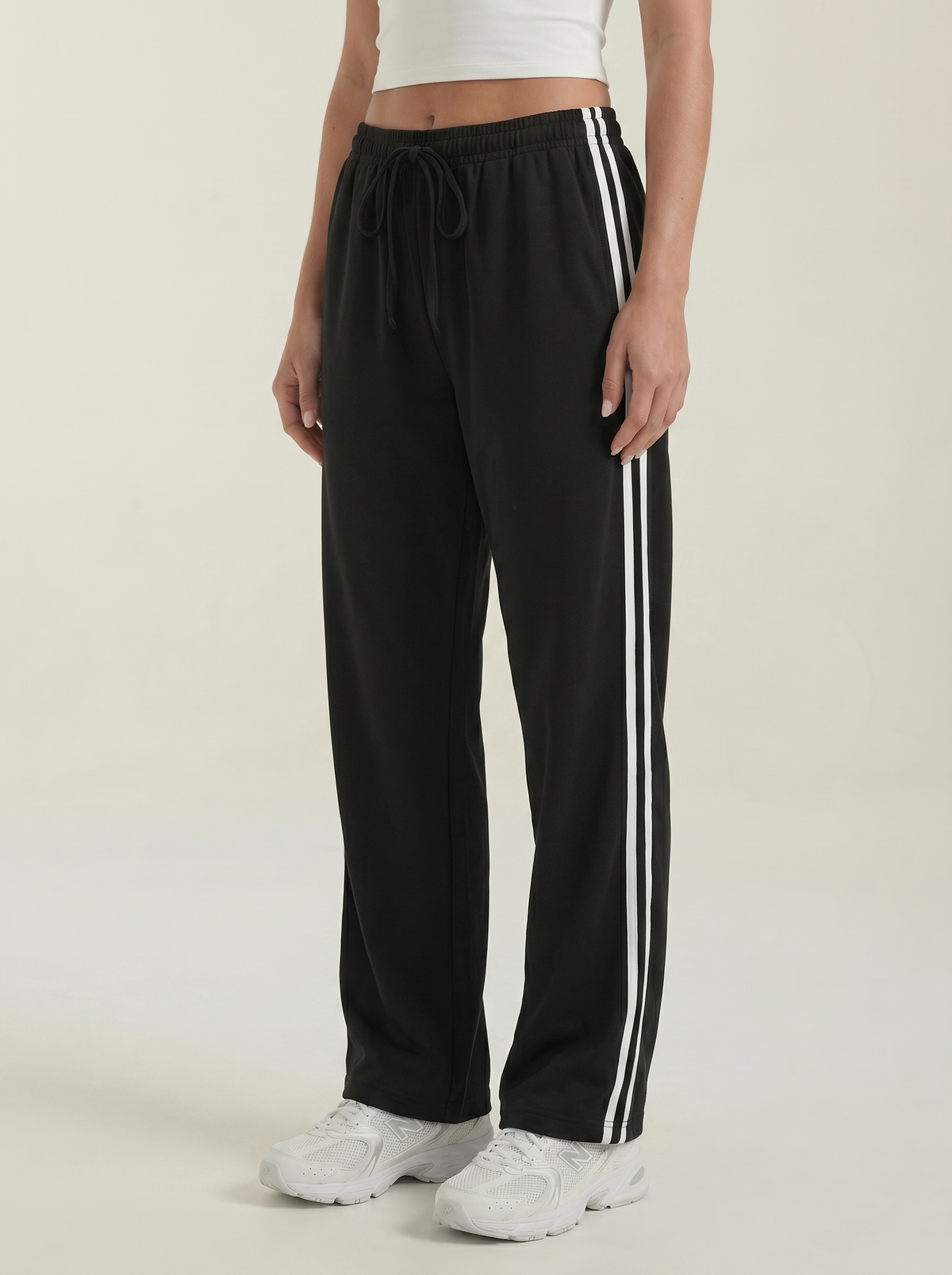 Eileen Side Stripe Wide Leg Joggers