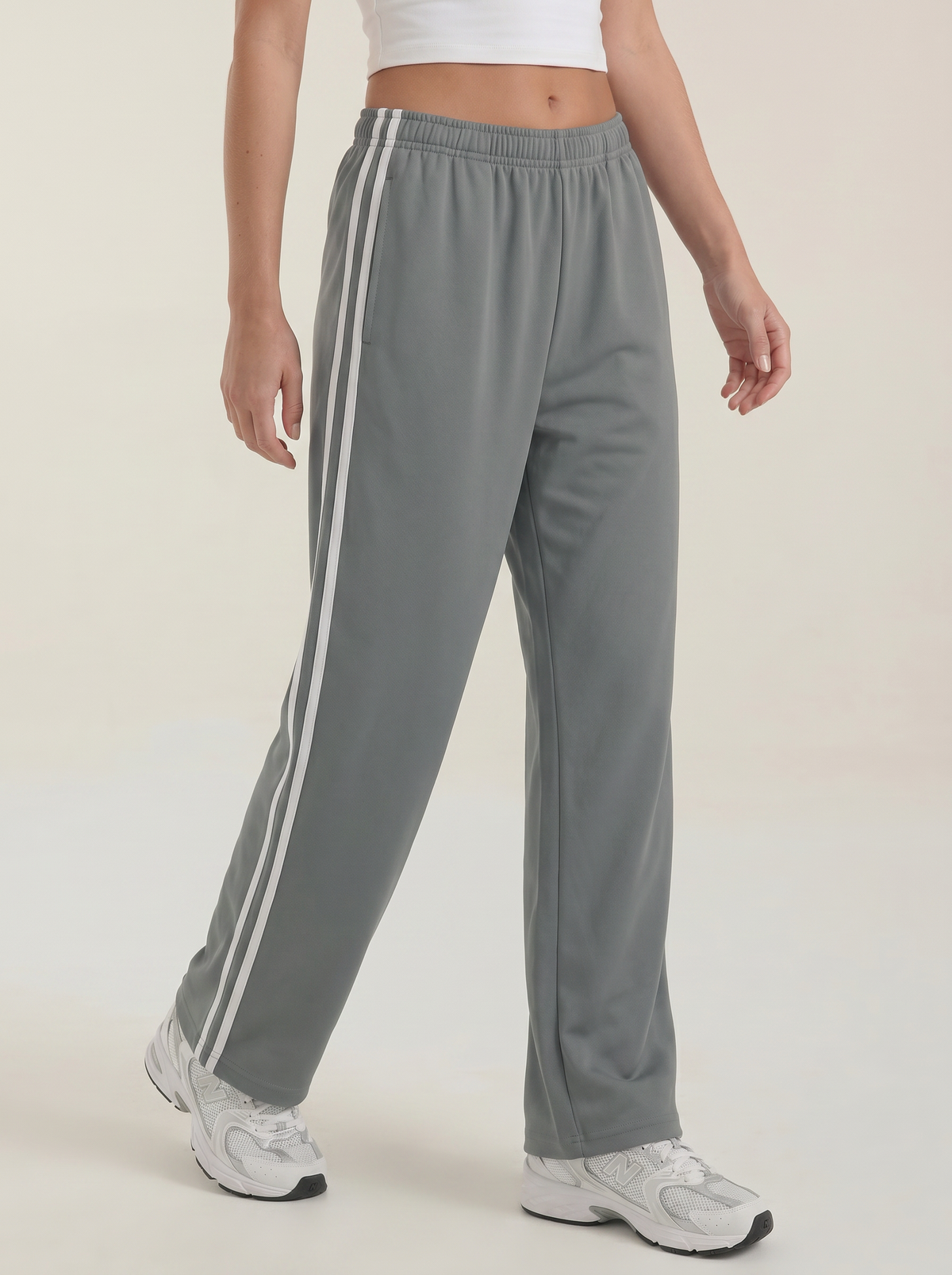 Eileen Side Stripe Wide Leg Joggers