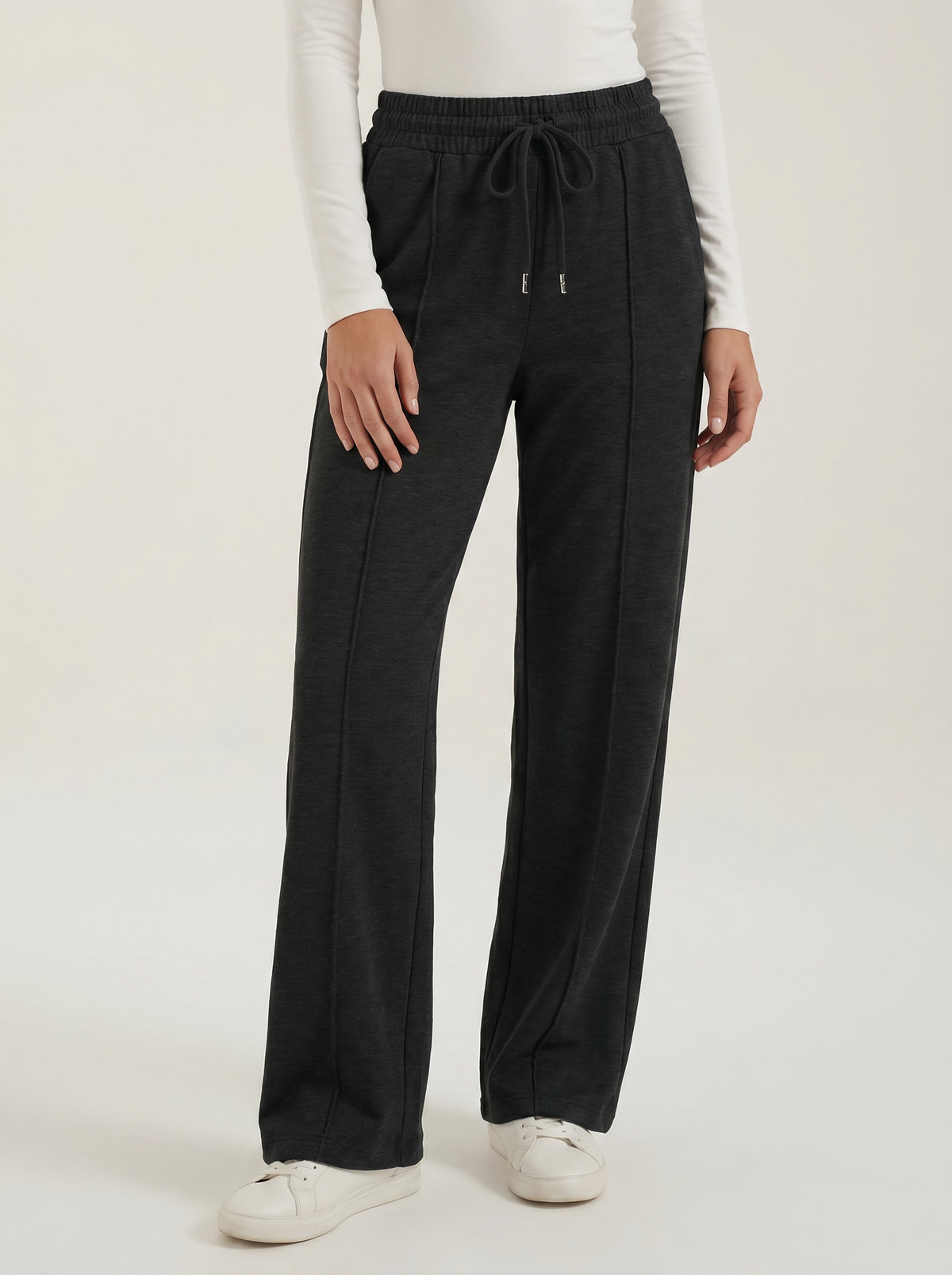 Ellie Wide Leg Elastic Waist Joggers