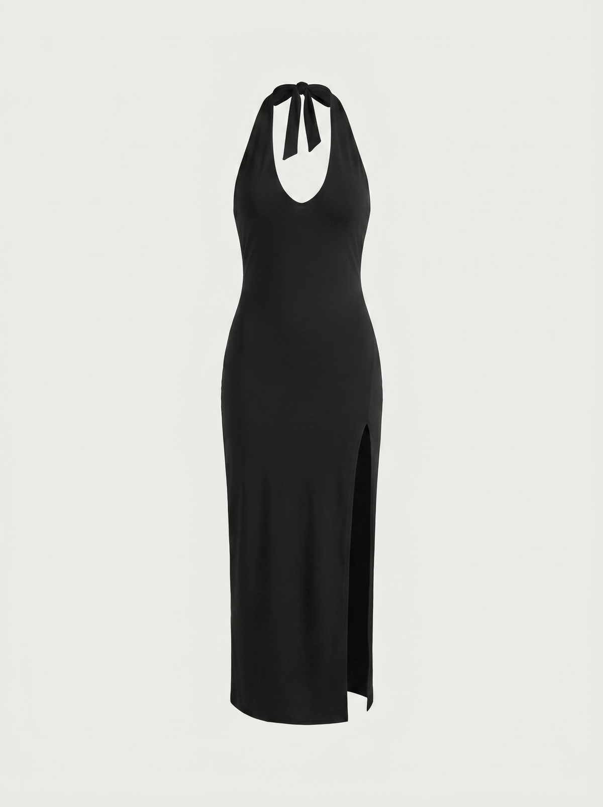 Carina Halter Neck Maxi Dress with Slit