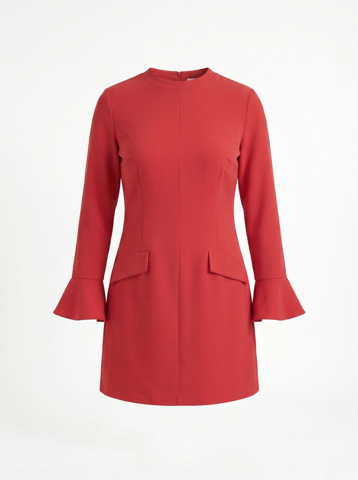 Clarrise Ruffle Sleeve Pocket Mini Dress