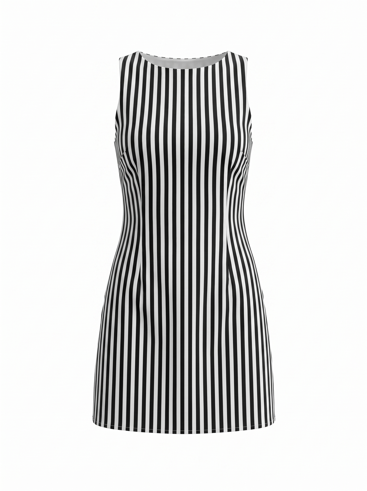 Evelina Striped Side Tie Mini Dress
