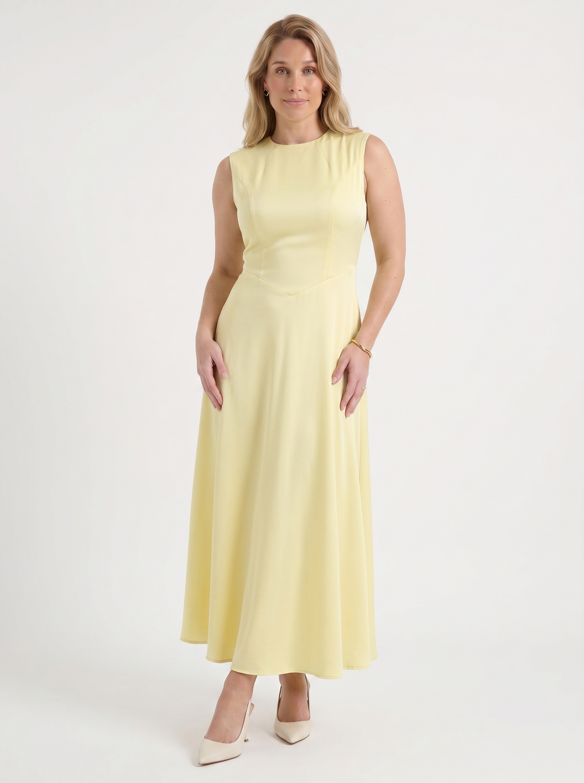 Deloraine High Neck Flared Maxi Dress