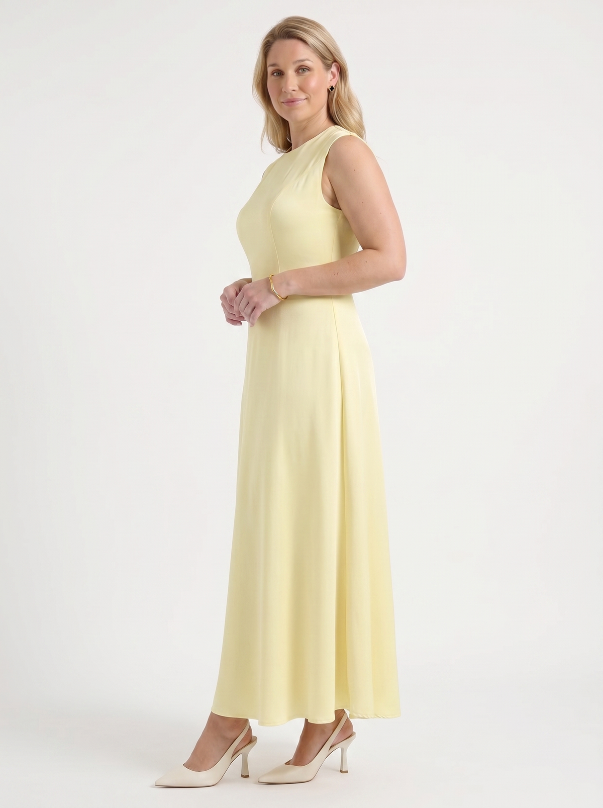 Deloraine High Neck Flared Maxi Dress