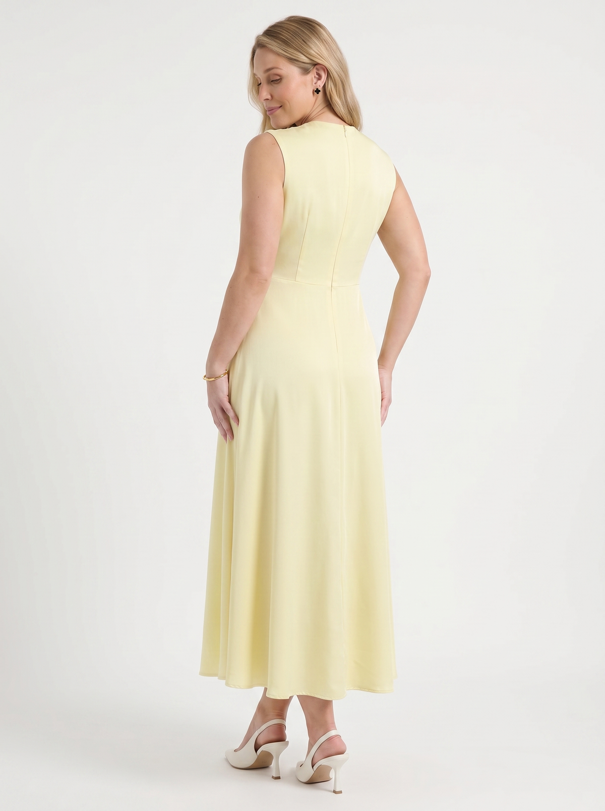 Deloraine High Neck Flared Maxi Dress