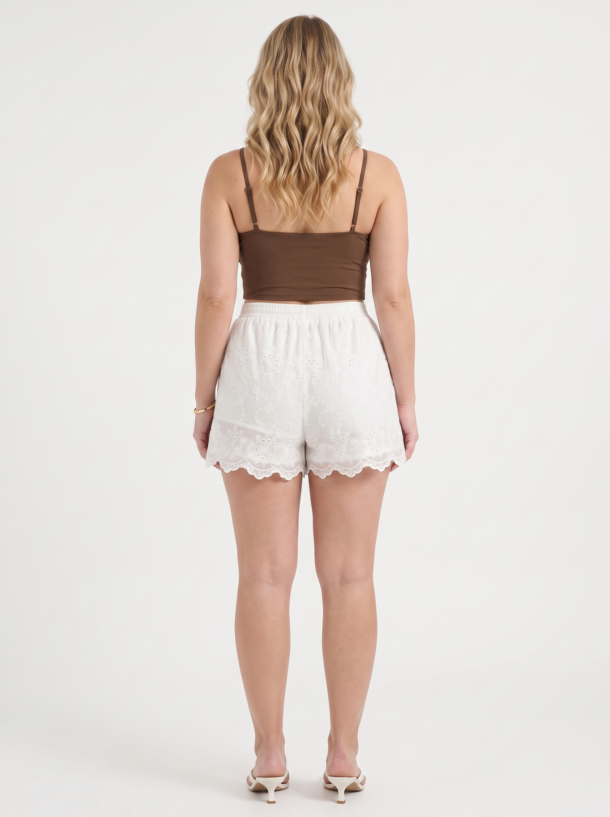 Kelsey Floral Lace Trim Shorts
