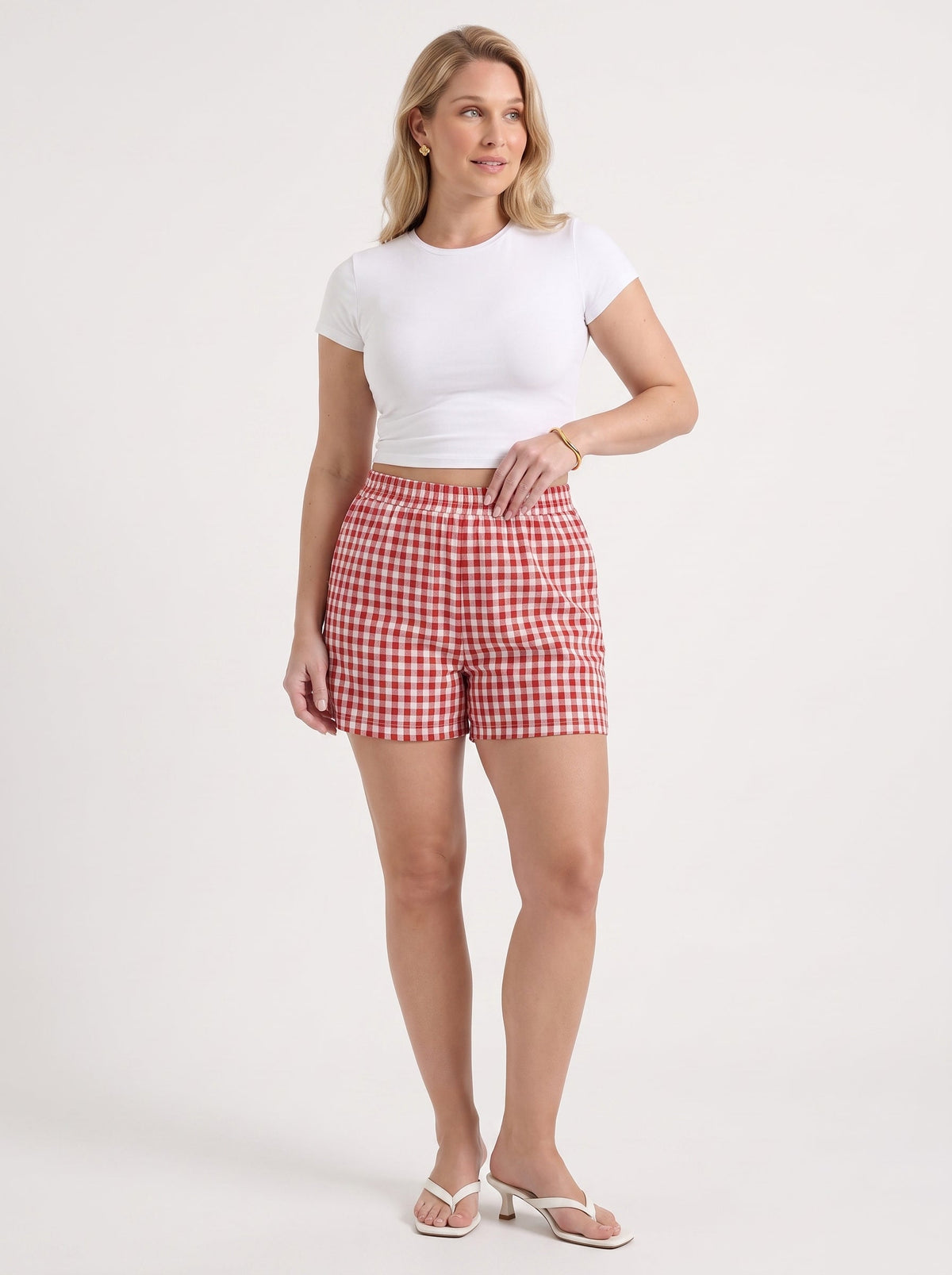 Harper Gingham Check Shorts