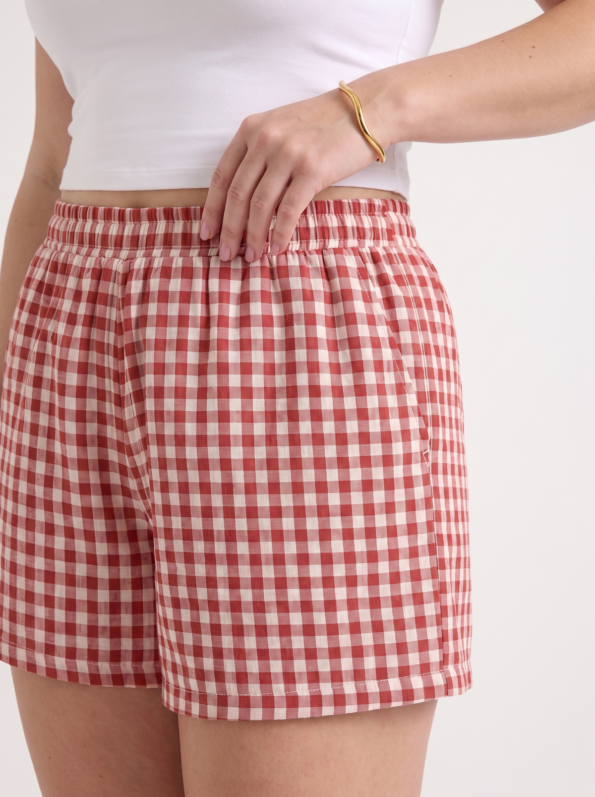 Harper Gingham Check Shorts