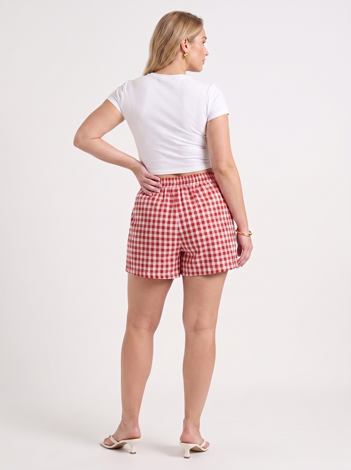 Harper Gingham Check Shorts