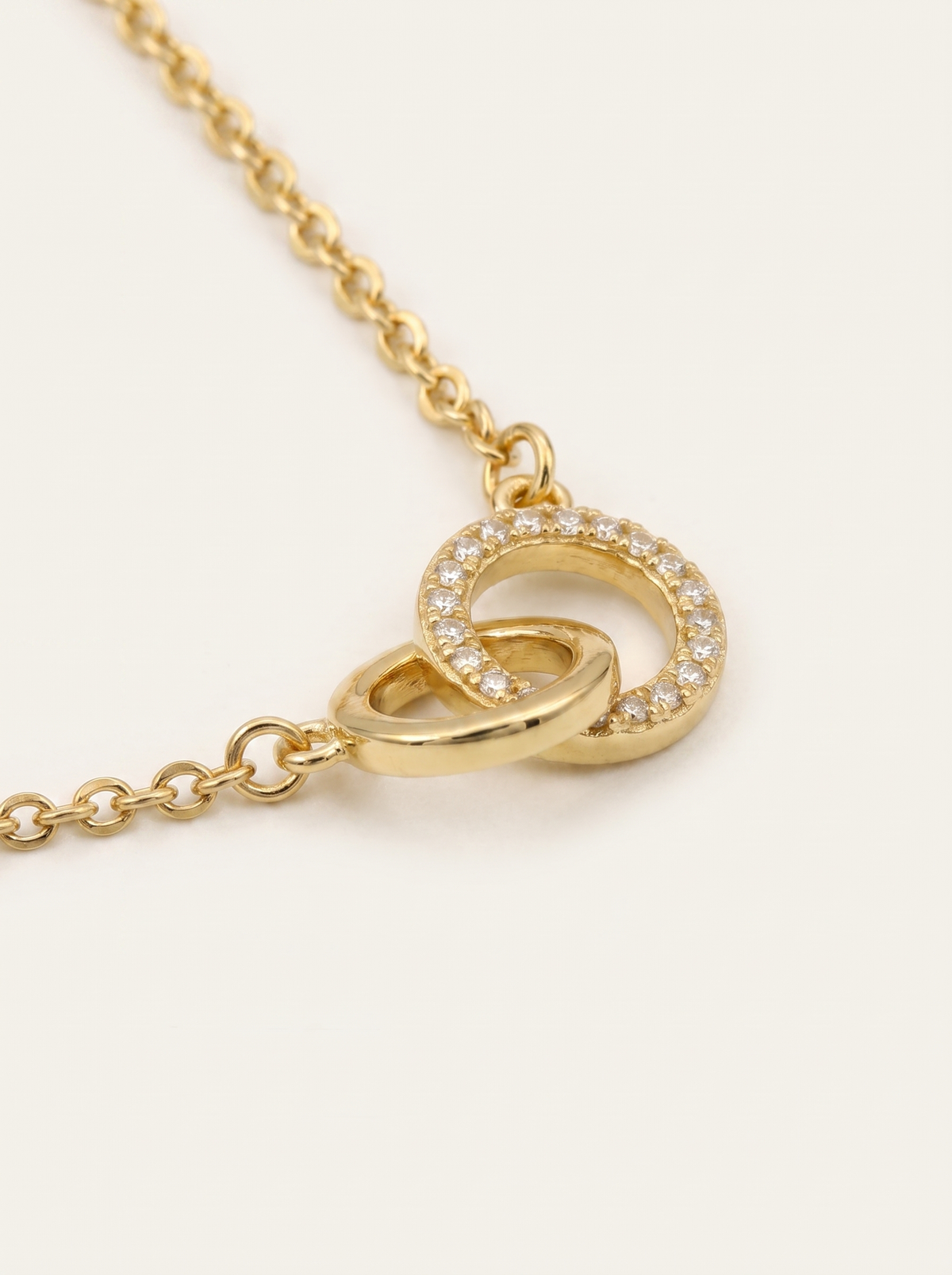 Brigitte Interlocking Circles Necklace