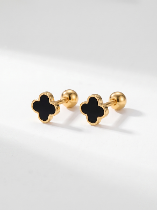 Aurelie Clover Stud Earrings