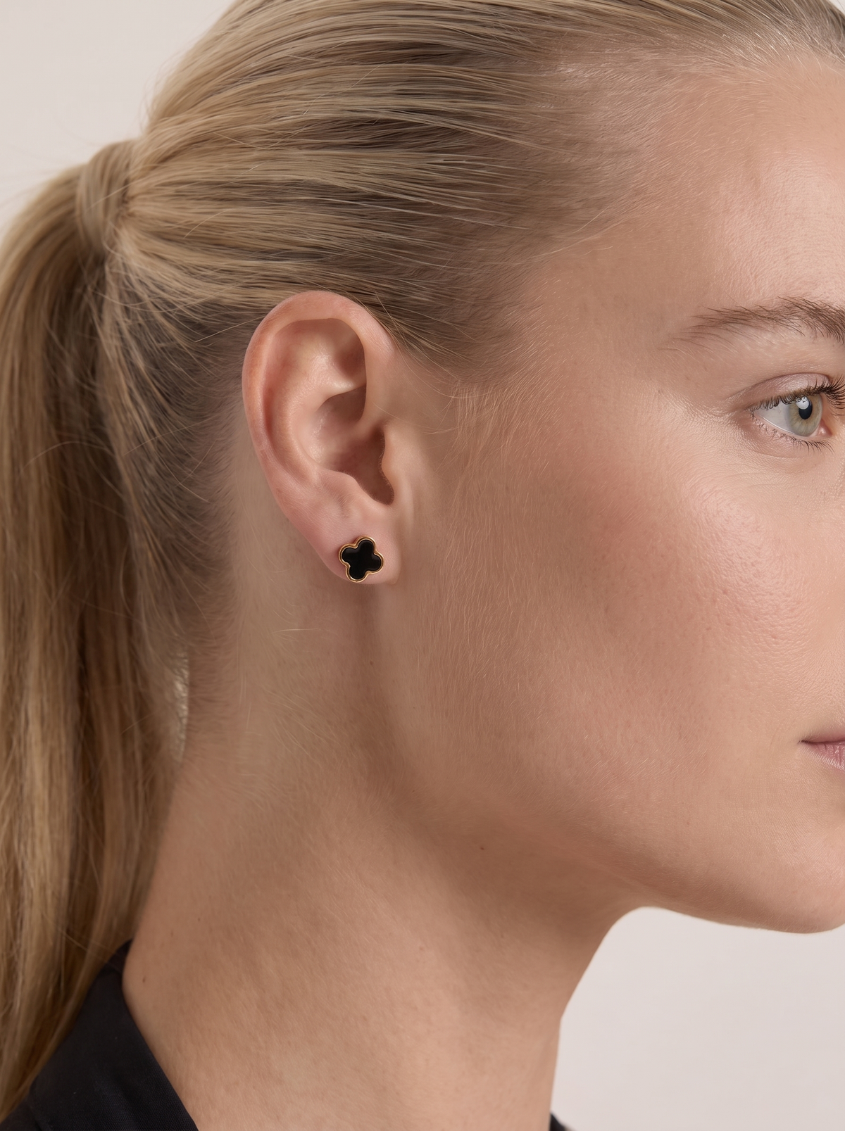 Aurelie Clover Stud Earrings