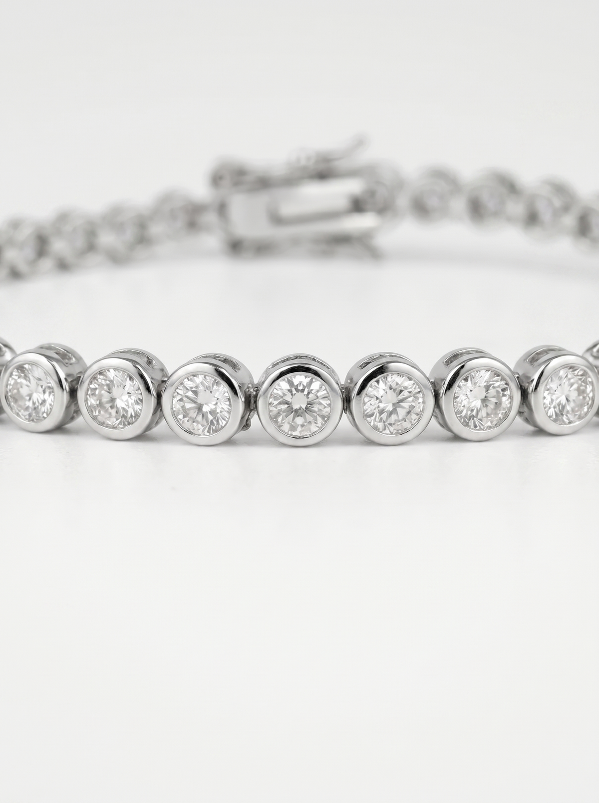 Ines Tennis Bracelet with Set Stones