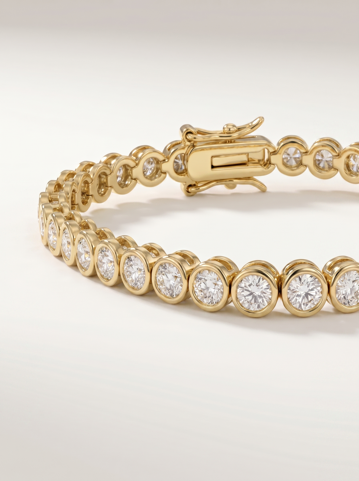 Ines Tennis Bracelet with Set Stones