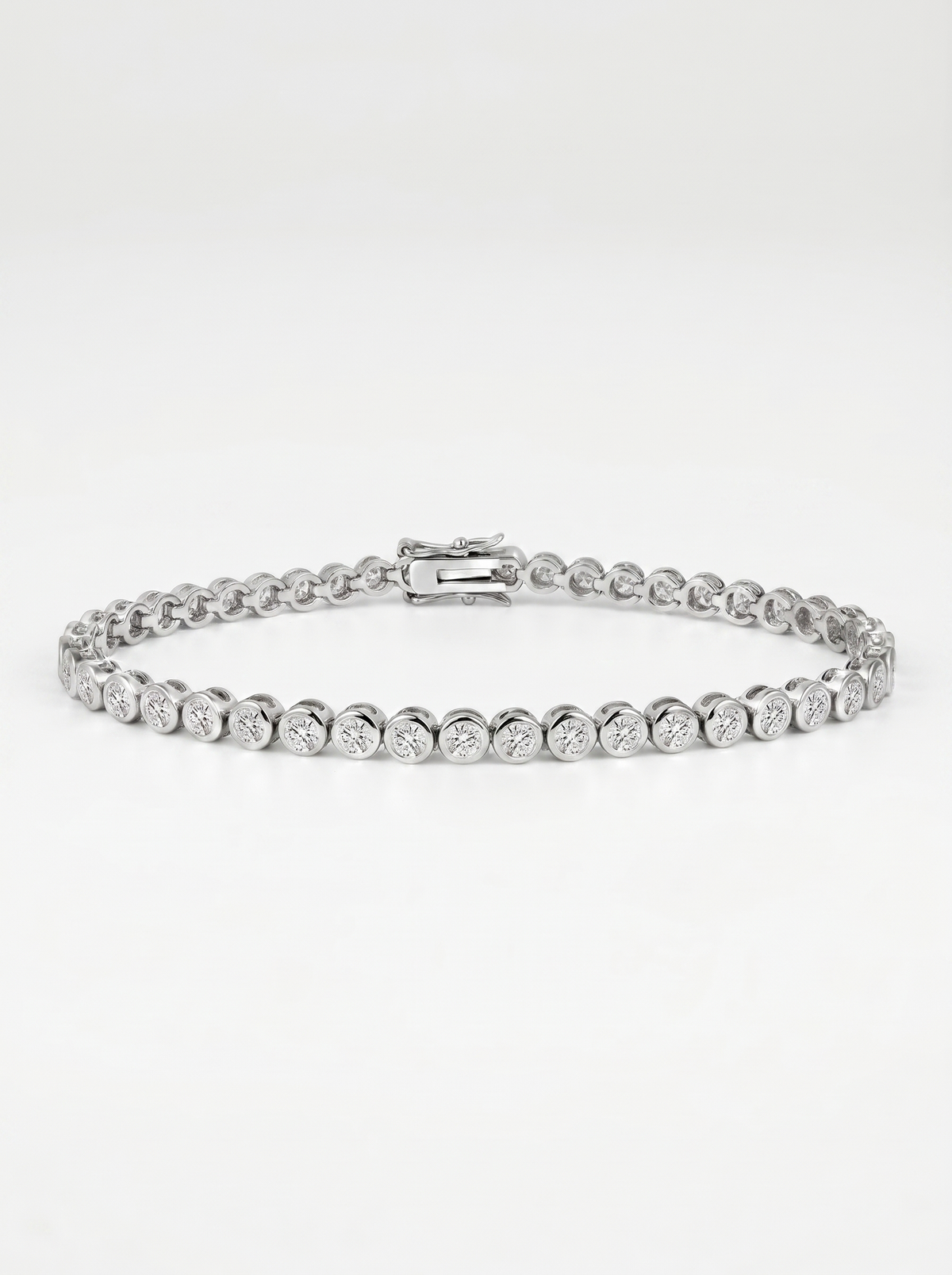 Ines Tennis Bracelet with Set Stones