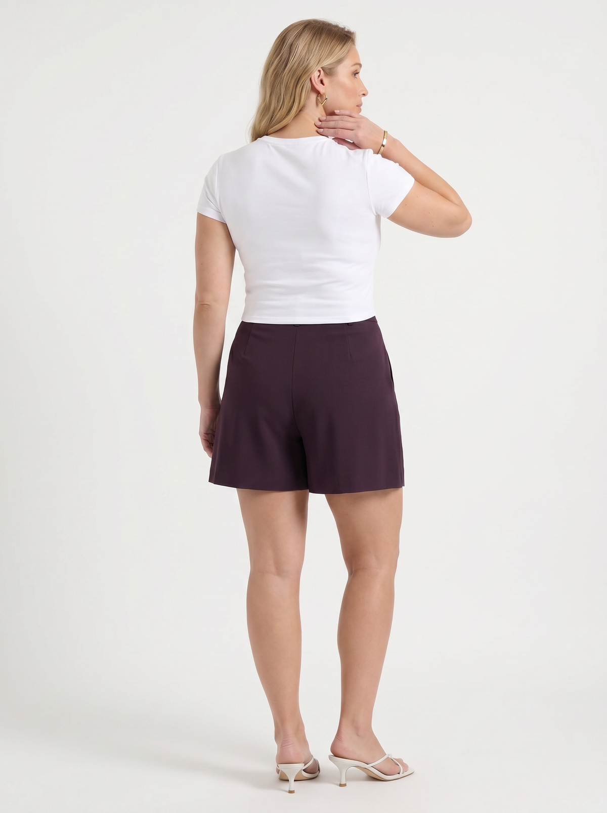 Kyrine Pleated Shorts with Pockets