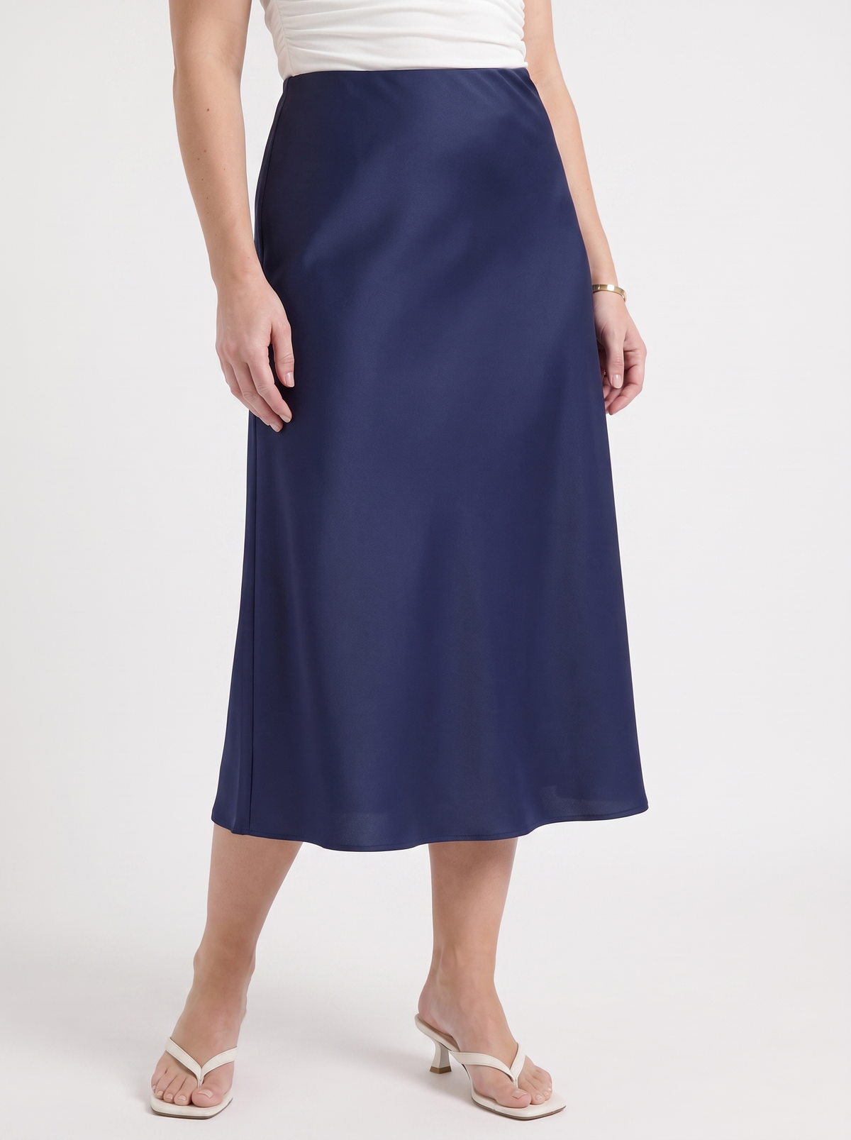 Jane Satin Bias Cut Maxi Skirt
