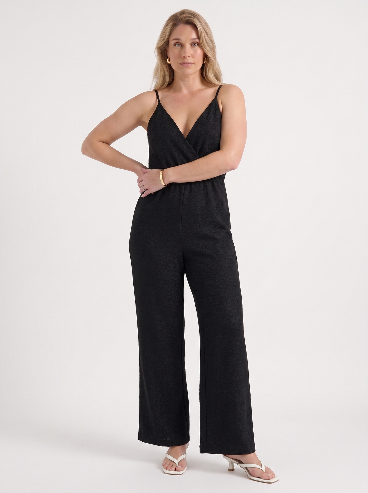 Cheri Wrap Front Jumpsuit