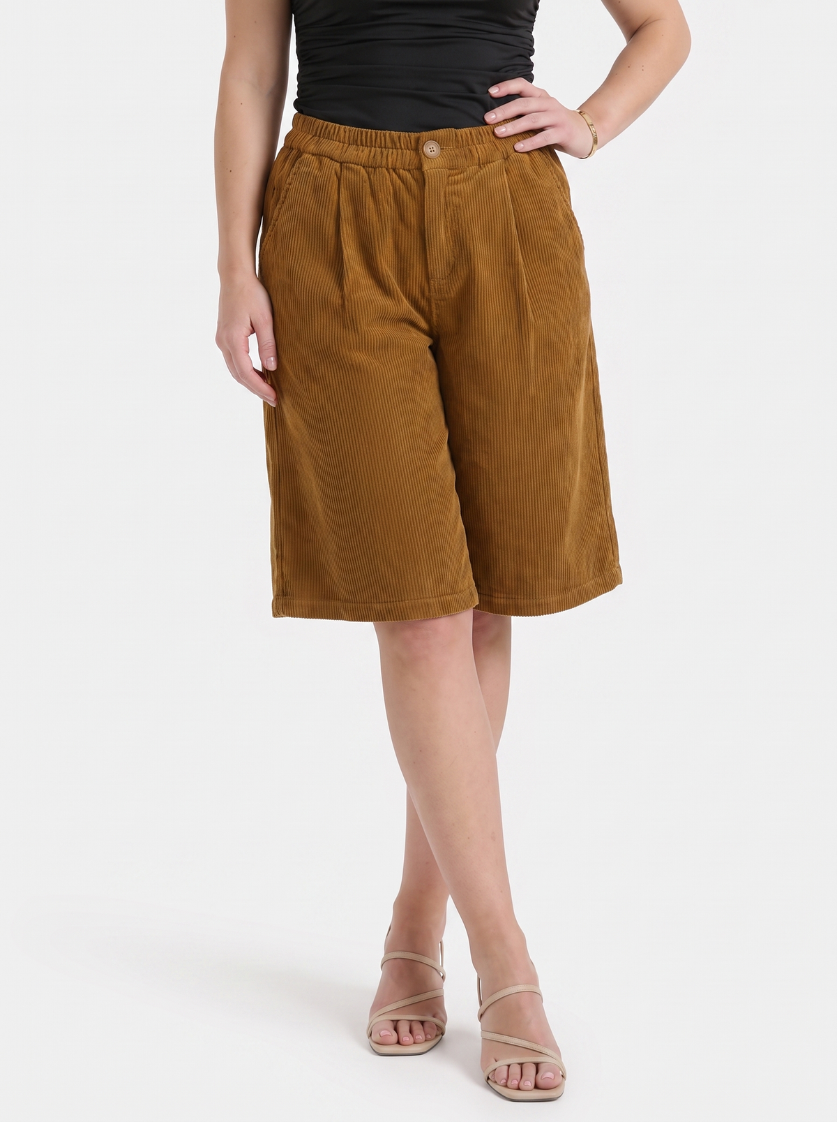 Lauren Wide Leg Corduroy Shorts