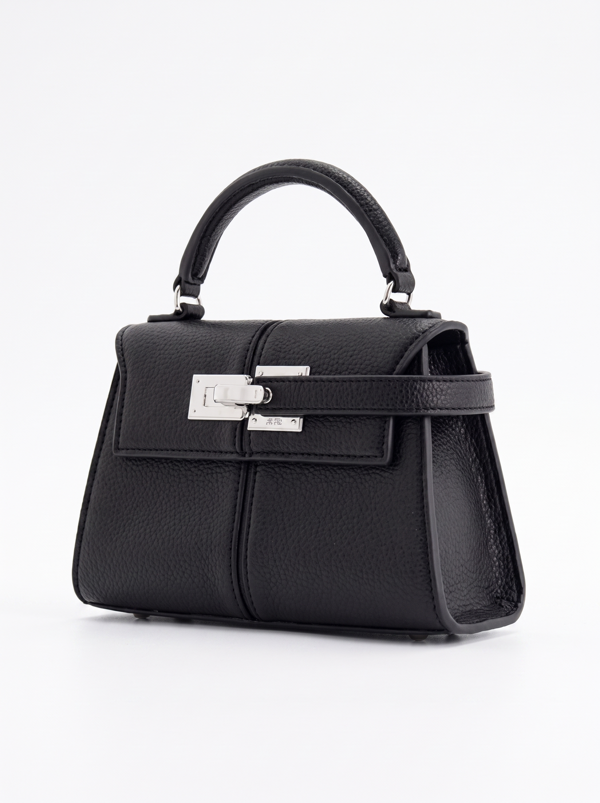 Claudia Turn Lock Top Handle Bag