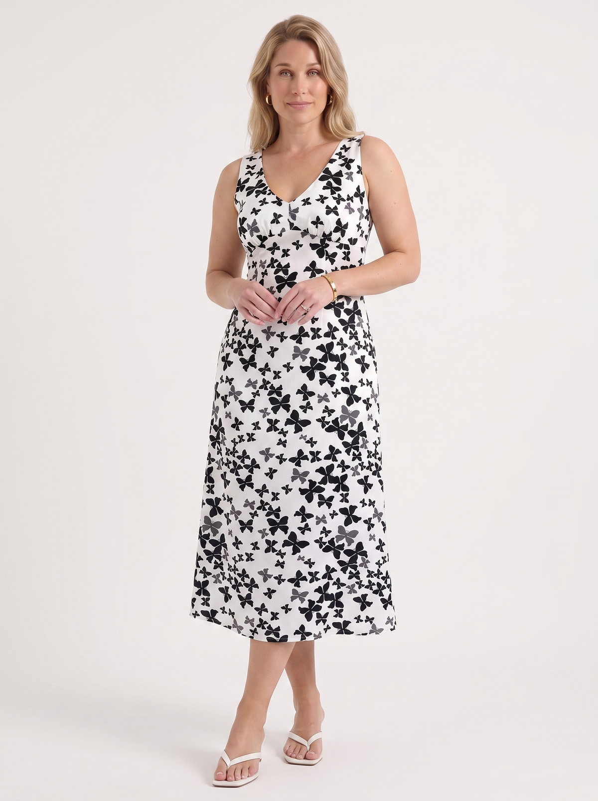 Esme Floral Flowing Midi Dress