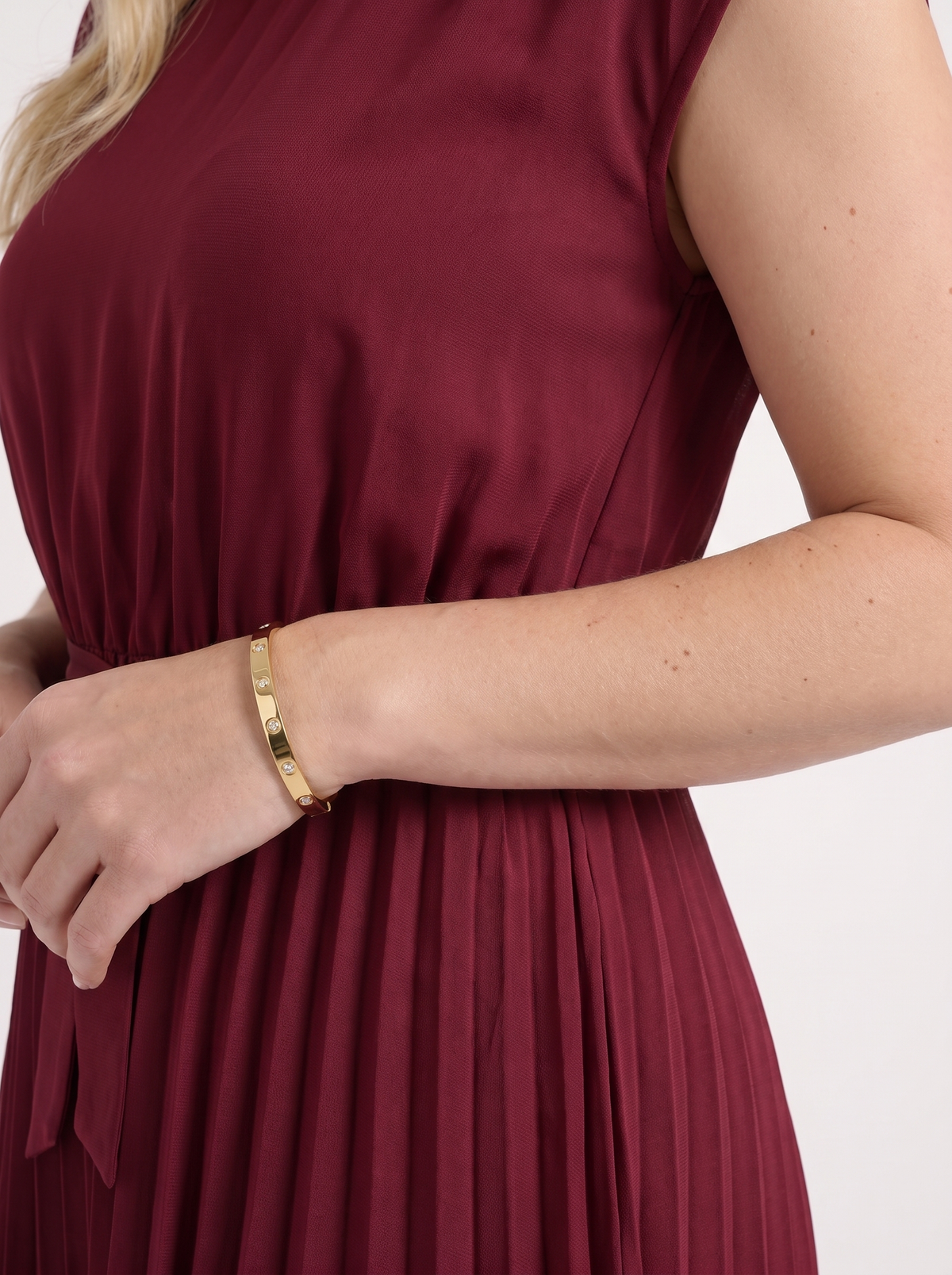 Lana Pleated Skirt Midi Dress