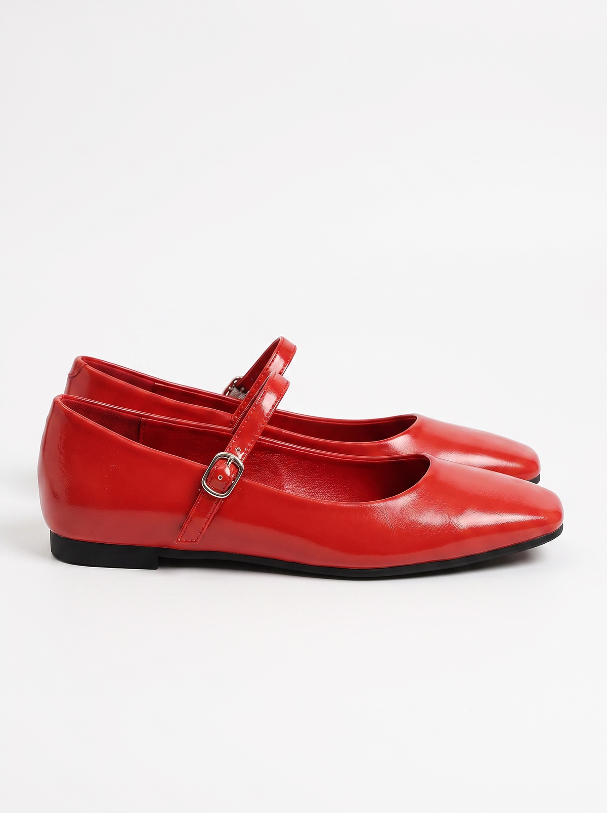 Lois Square Toe Mary Jane Flats