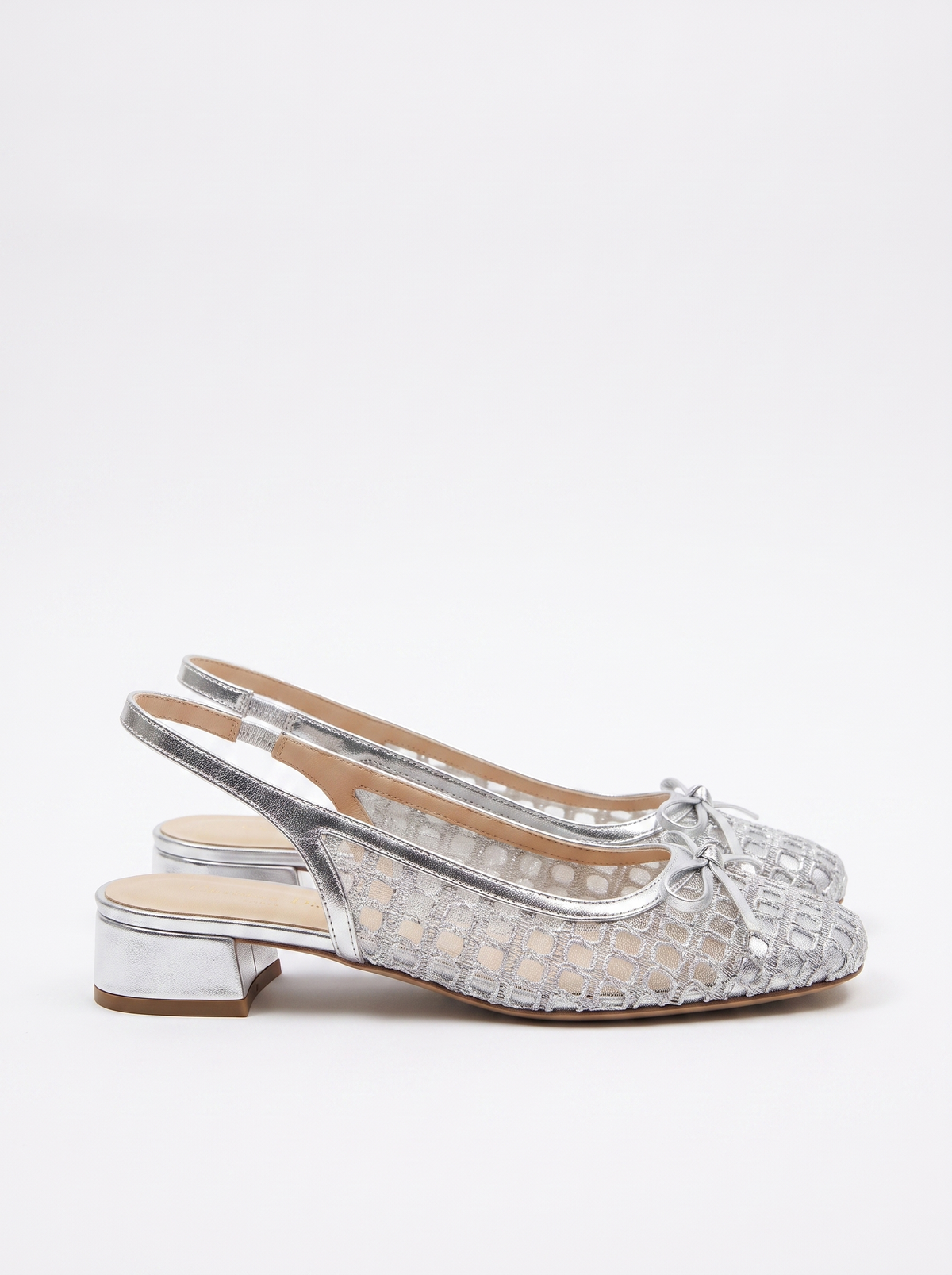 Emmett Lace Look Slingback Pumps