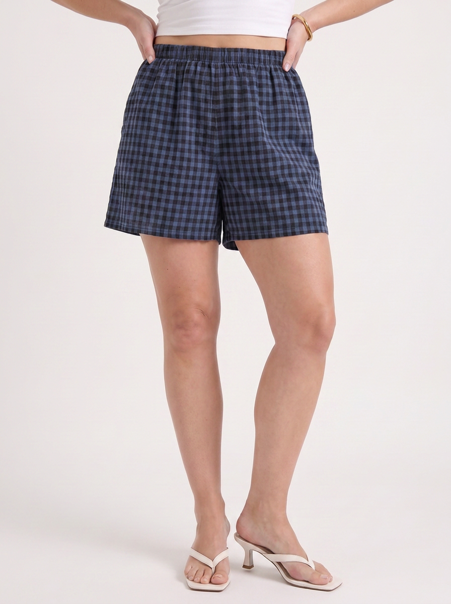 Harper Gingham Check Shorts