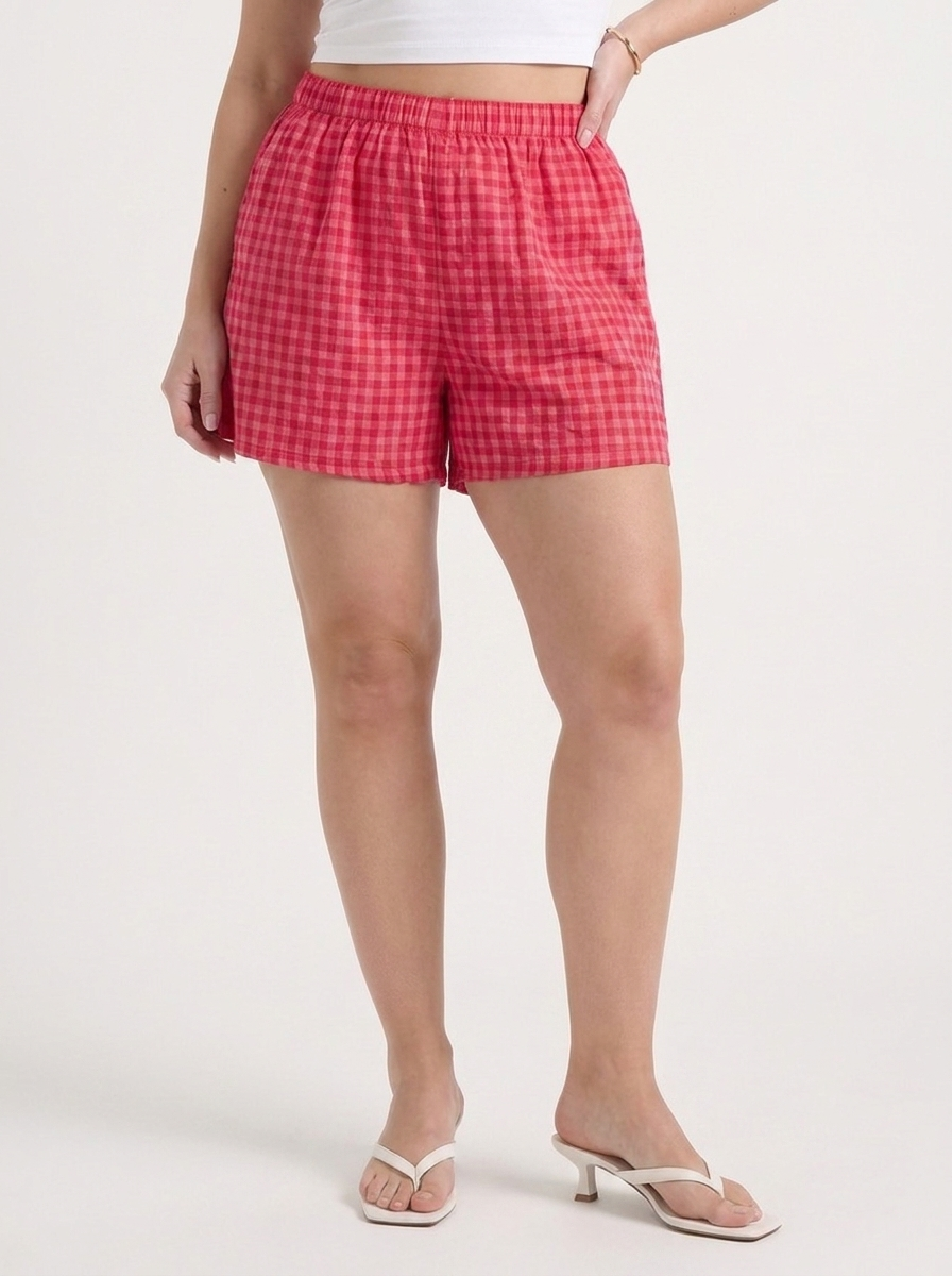 Harper Gingham Check Shorts