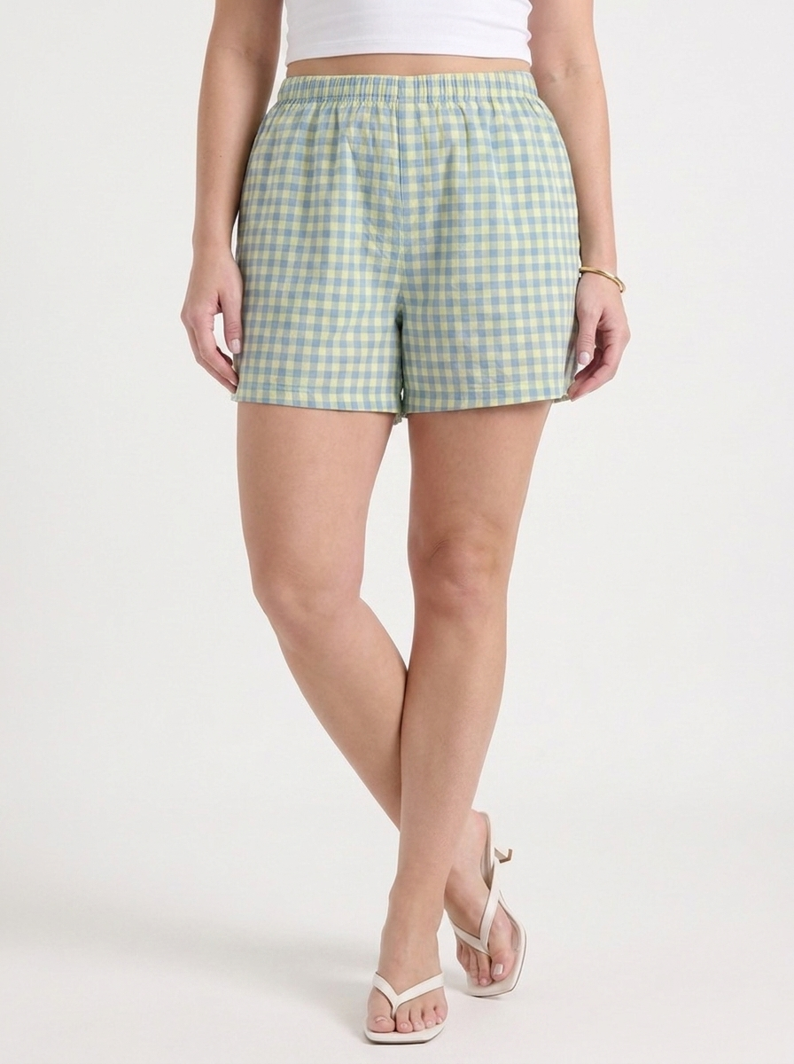 Harper Gingham Check Shorts