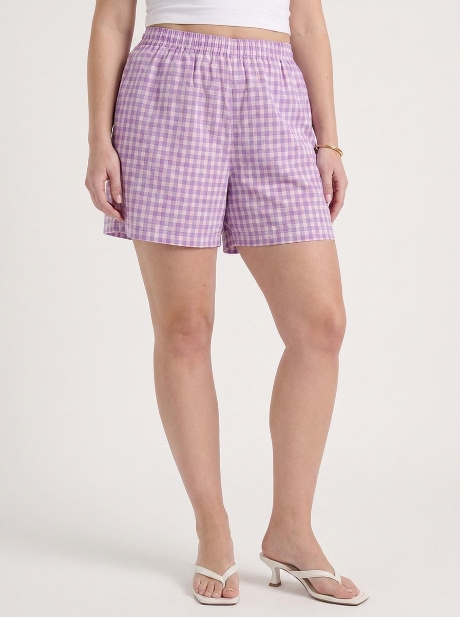 Harper Gingham Check Shorts