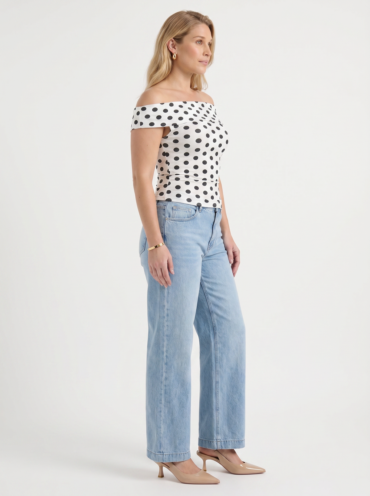 Brielle Printed Off Shoulder Top