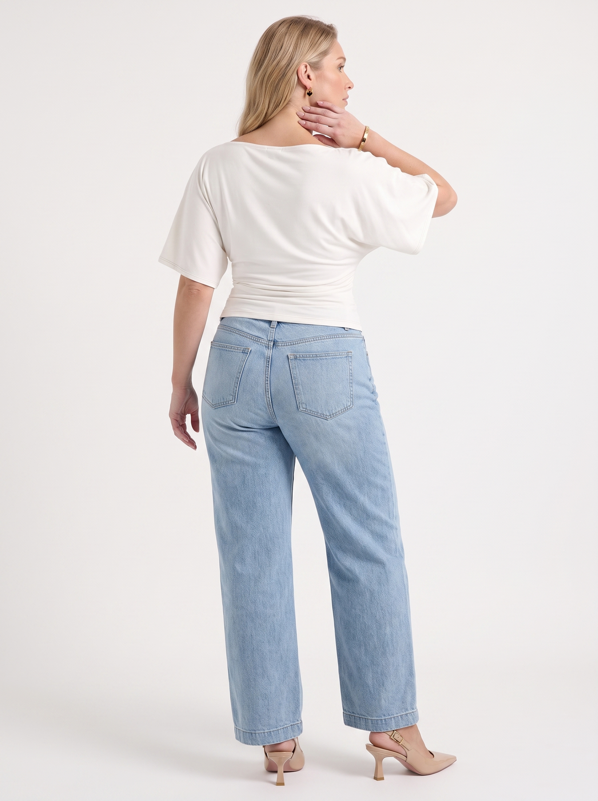 Deena Boat Neck Short Sleeve Top