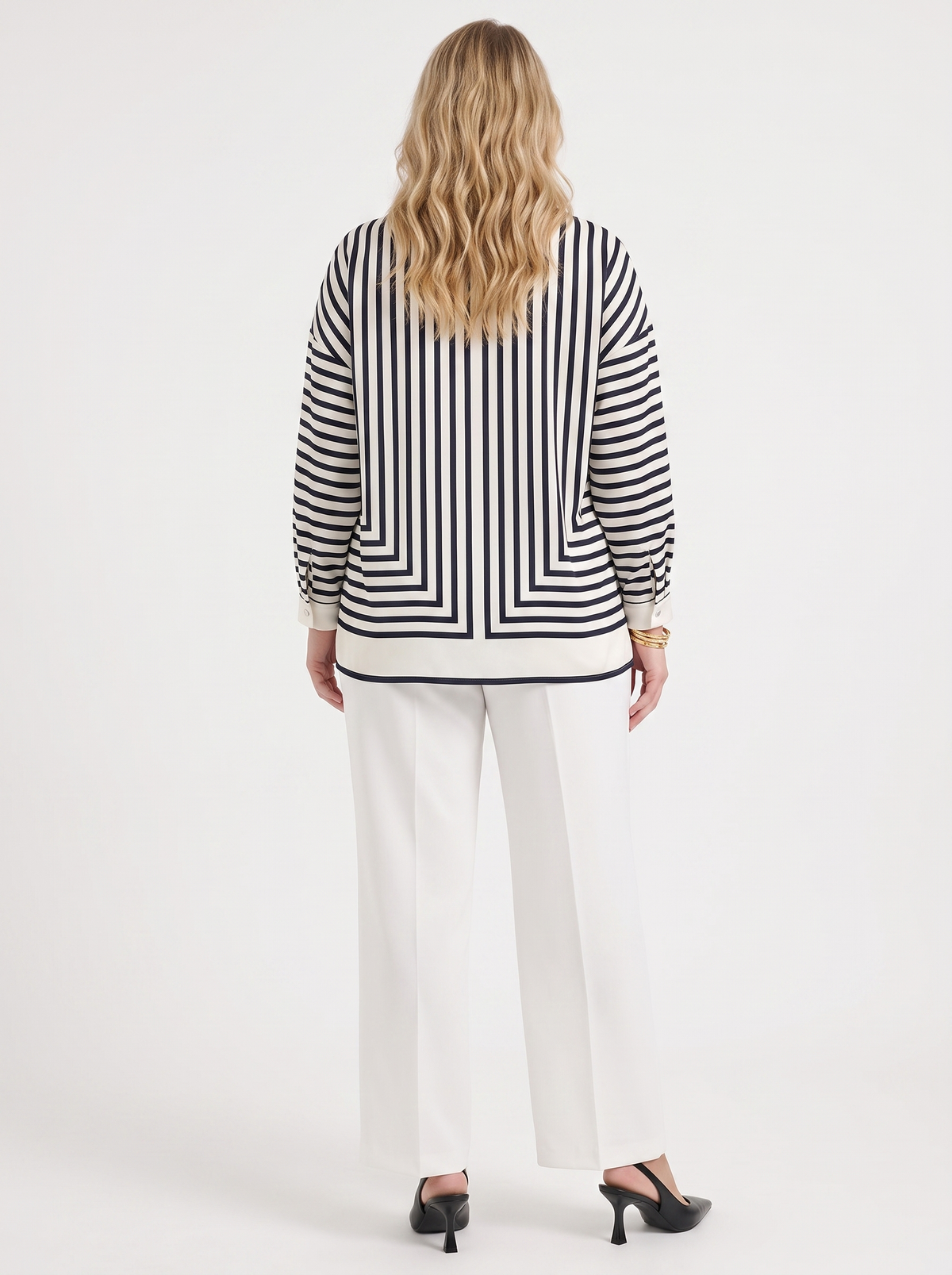 Mae Striped Knit Cardigan